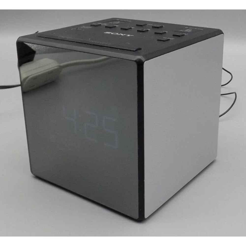 Sony Projection AM/FM Clock Radio Dual Alarm ICF-C1PJ USB Nature Sounds Works
